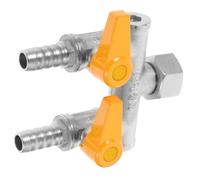 HAKIDZEL Way Brass Hose Splitter with Valve Copper Hose Connector Adapter for Controlling and Redirecting Water Flow Suitable for Pipeline and Supply Systems