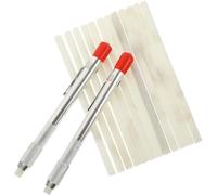 HAKIDZEL Welding Soapstone Marker Pen Holder with Refills, Marking Tool Featuring Screw-on End Ring Structure, Suitable for Iron and Steel in Car Repair and Construction