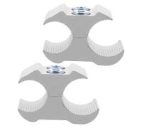 HAKIDZEL Wheelchair Cane Clamp 2Pcs Aluminum Pipe Fixing Clamp for Walker Accessories Universal Fit for Mobility Devices