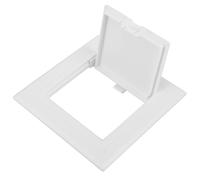 HAKIDZEL White Abs Drywall Access Door Panel with Easy Installation and Decorative Cover Plate, Clean and Polished Look for Office and Ceiling Installations, Access Panel for Air