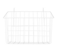 HAKIDZEL White Iron Rabbit Feeder for Cage Small Animals Slow Feeding Hay Feeder Basket Not Easy to Move or Tip Suitable for Guinea Pig and Bunny