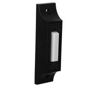 HAKIDZEL Wired Doorbell Push Button Black with Universal Compatibility and Weather Resistant Plastic Material, Vintage Style, Suitable for Outdoor Gate Use, Sturdy Electric Door Bell Switch