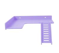HAKIDZEL Wood Plastic Composite Hamster Climbing Ladder with L-shaped Design for Workout and Climbing, Purple Platform for Hamster and Rat Cage Accessories, Suitable for Indoor Small Animal