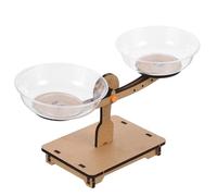 HAKIDZEL Wooden Balance Scale for Educational Math Game Creative Interactive Learning Wood and Construction Early Intellectual Development Tool