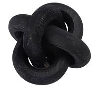HAKIDZEL Wooden Chain Link Decor Home Ornament in Black Wood with Chic Design and Simple Fresh Style, for Room in The House Or Office Desktop to Create A Warm Home Vibe