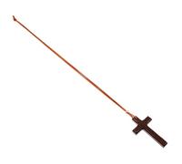 HAKIDZEL Wooden Cross Pendant Car Hanging Charm Durable Rearview Mirror Ornament Vehicle Interior Decor Unique Handcrafted Car Cross Hanging Accessories