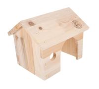 HAKIDZEL Wooden Hamster Hideout Small Pet House for Hamster Guinea Pig Chicken Hiding Nest for Pet Cage Natural Material Cozy Sleeping House