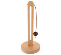 HAKIDZEL Wooden Paper Towel Holder Freestanding Countertop Stand with Versatile Use and Plastic Wrap Organizer for Kitchen Storage and Space-saving