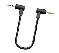 Hakimme 2.5mm Male to Male Auxiliary Cable Right Angles Design, 20cm | Portable L Shaped for Tight Space Home Entertainment, Gold Plated Plugs, Clear Sound, Enhanced Sound Fidelitys