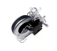 Hakimme Clear Frame Wheel Assembly Compatible with M720 Mice | Clear Frame, Ridged Black Scroll Wheel, Lever and Spring Components for a Defined Replacement Part
