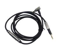 Hakimme Replacement Cable with Controls for K450 / K450 / Q460 / Q480K451 | Gold Plated Connectors with Mic and Remote for K450 / K450 / Q460 / Q480K451 Headphones 2.5Mm to 3.5Mm Braided