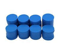 HAKITAROOM 35MM/1.37-inch Box of 120 Counting Coins for Poker Chips and Game Coins (35MM/1.37-inch, Light Blue)