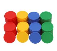 HAKITAROOM 35MM/1.37-inch Box of 120 Counting Coins for Poker Chips and Game Coins (Red+Yellow+RoyalBlue+Green, 35MM/1.37-inch)