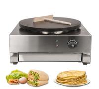HAKKA Commercial Electric Pancake Maker & Crepe Maker, Adjustable thermostat, Easy to Clean Non-stick for Restaurants Pancakes, Crepes, Omelettes, Chapati, Roti, Cafes