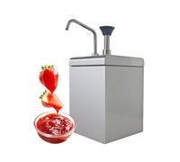 Hakka Commercial Sauce Warmer Fudge Dispenser - Electric Chocolate Warmer & Dispenser for Restaurants, Cafes, and Food Trucks - 2.5L Capacity, Easy-to-Use Pump, Stainless Steel Construction