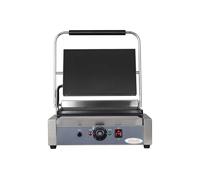 Hakka Electric Panini Press Grill, Commercial Contact Sandwich Toast Maker Non-Stick Wider Flat Plate 50-300℃ Temp Control Catering Machine for Making Breakfast, Steak, Hamburgers
