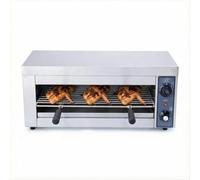 HAKKA Electric Salamander Broiler,Commercial Kebab Machine 50~300℃/2000W Salamander Grill,Cheese Melter Raclette Grill for Restaurant or Family Gathering