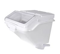 Hakka Rice Dispenser, 47L Commercial Ingredient Bin Flour Food Stroage Container with Scoop Grain Storage Box with Lid for Suger Cereal, Beans, Kitchens, Bakeries