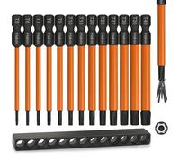 Hakkin 75 mm Torx Bit Set Long 13 Pieces T20 T25 1/4 Inch S2 Steel Bit Set