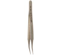 Hakko CHP 110-SA Stainless Steel Non-Magnetic Tweezers for Handling Chip and SMD Components, Flat Tip, Approximately 90 Degree Angle Tip, 4-3/4" Length