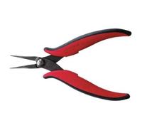 Hakko CHP PN-2002-M Long Needle-Nose Pliers, Pointed Nose, Rounded Outside Edge, Smooth Jaws, 32mm Jaw Length, 1mm Nose Width, 3mm Thick Steel by Hakko