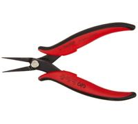 Hakko CHP PN-2006 Long-Nose Pliers, Pointed Nose, Flat Outside Edge, Smooth Jaws, 32mm Jaw Length, 1.2mm Nose Width, 3mm Thick Steel