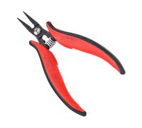 Hakko CHP PN-5004 Heavy-Duty Short-Nose Pliers, Flat Nose, Flat Outside Edge, Smooth Jaws, 19 mm Jaw Length, 5 mm Nose Width, 3 mm Thick Steel by Hakko
