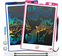 HAKOFS 2 Pack LCD Writing Tablet - 8.8 Inch Colorful Drawing Pad for Kids, Electronic Drawing Board with Lock & Delete Function, Kids Toys Birthday Gifts for 3 4 5 6 Year Old Boys and Girls Toddlers