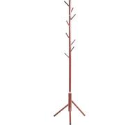 HAKU Coat rack, Clothes rack, Standing coat rack red, Metal - Dim.: H 173 x Ø 48 cm, Style: Traditional