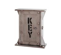 HAKU Key Box Anthracite, Metal - Dim.: W 26 cm X H 32 cm X D 10 cm, Style: Industrial