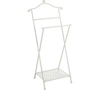 HAKU Men'S Valet White Washed, Metal - Dim.: W 46 cm X H 98 cm X D 35 cm, Style: Bohemian
