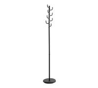HAKU Möbel Hall-Tree Black, Metal - Size: H 170 cm X Ø 29 cm, Style: Modern