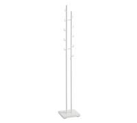 HAKU Möbel hall-tree white, metal - Size: W 29 cm x H 176 cm x D 29 cm, Style: Modern