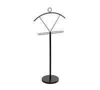 HAKU Möbel Men'S Valet Black, Metal - Size: W 51 cm X H 117 cm X D 28 cm, Style: Modern