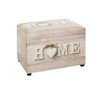 HAKU Möbel Storage Bench Motif, Synthetic Fabric With Leather Look, Mdf - Size: W 58 cm X H 42 cm X D 39 cm, Style: Industrial