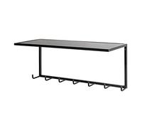 HAKU Möbel Wardrobe Black, Metal - Size: W 60 cm X H 25 cm X D 25 cm, Style: Modern