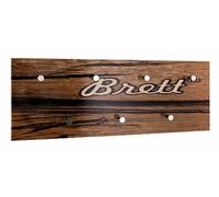 HAKU Möbel Wardrobe Chrome, Motif, MDF, Metal - Size: W 80 cm X H 30 cm X D 6 cm, Style: Modern