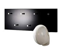 HAKU Wall Coat Rack Black Chrome MDF Metal Coat Rack with 7 Hooks Dimensions: W 80 cm x H 30 cm x D 6 cm Style: Modern