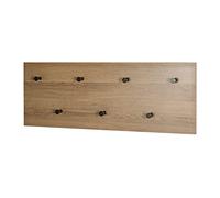 HAKU Wardrobe Oak, Black, MDF, Metal - Dim.: W 80 cm x H 30 cm x D 5 cm, Style: Modern