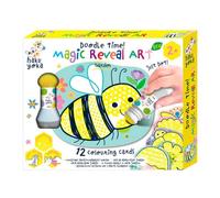 Haku Yoka Magic Dot Marker Art Set, 12 Garden Themed Cards with Hidden Patterns, Kids' Creative Activity Kit, Washable, Ideal for Toddlers 2 Years and Up