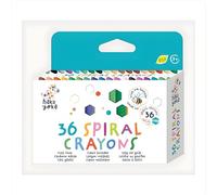 Haku Yoka Spiral Beeswax Crayons, 24 Colours, Easy Grip, Mess Free, Ages 2+