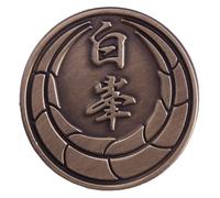Hakuho Clan Kai Tojo Family Japan Japanese Daimon Yakuza Emblem Mon Crest Sigil 1.2" Enamel Pin Badge, 1.2 Inches Wide, Enamel, enamel