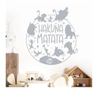 Hakuna Matata - Disney Movie Lion King Inspired Decal Wall Sticker [Large] [Silver]