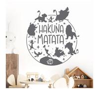 Hakuna Matata - Disney Movie Lion King Inspired Decal Wall Sticker [XLarge] [Dark Grey]