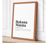 Hakuna Matata Typography Canvas Wall Art Print 24x16 Inch