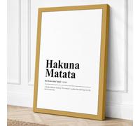 Hakuna Matata Typography Canvas Wall Art Print 30x20 Inch