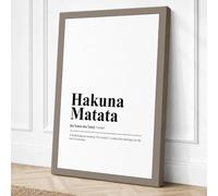 Hakuna Matata Typography Canvas Wall Art Print 30x20 Inch