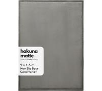 Hakuna Matte Baby Play Mat, 200x150x2.5cm, Dark Grey | Cloud Soft Coral Velvet, High-Density Foam Rug, Non-Slip, Water Resistant, Easy Care