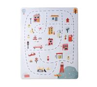 Hakuna Matte Cloud Soft Baby Play Mat, 160 x 120 x 1.5 cm, Children's Room Rug with Memory Foam, Crawling Pad with Non-Slip Underside, Car Carpet for Kids, Nursery Flooring, Street Map Design.