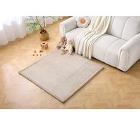 Hakuna Matte CloudSoft Play Mat - Beige (1.27x1.27m) | Super Soft & Waterproof Baby Rug | Luxury Cushioned Comfort | Safe & Non-Toxic for Tummy Time | OEKO-TEX Certified Modern Home Decor
